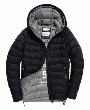 Superdry Eclipse Hooded Fuji Női Kabát Fekete | CSNTP9384